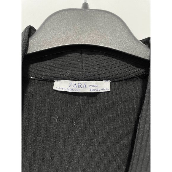 Zara Black Short Sleeved Top - Small - Picture 2 of 3